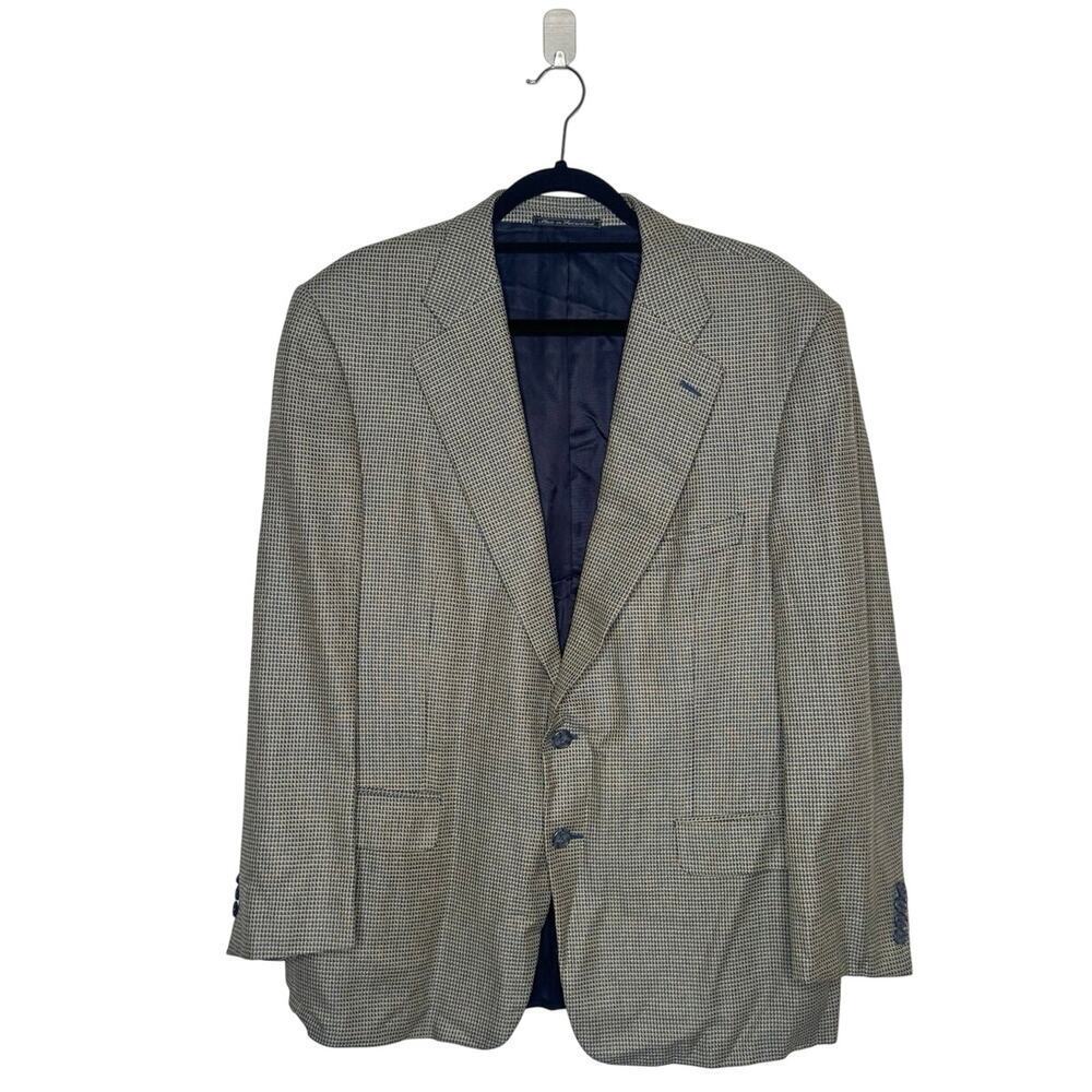 Ermenegildo Zegna Blazer Men’s Blue Yellow Size 44